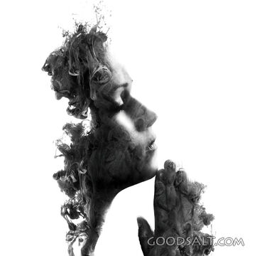 Woman Praying in Darkness