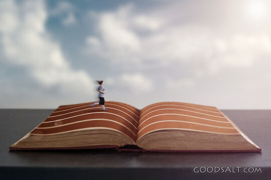 Woman Running the Race