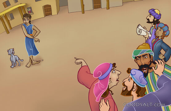 Young Jesus and the Townsfolk