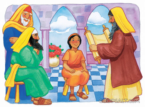 Young Jesus in the Temple