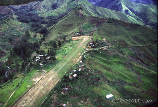 Aerial of Wananera Airstrip