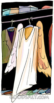 Angel Costume in Closet