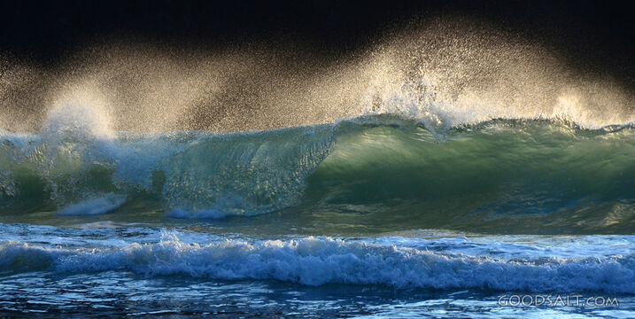 Backlit Waves