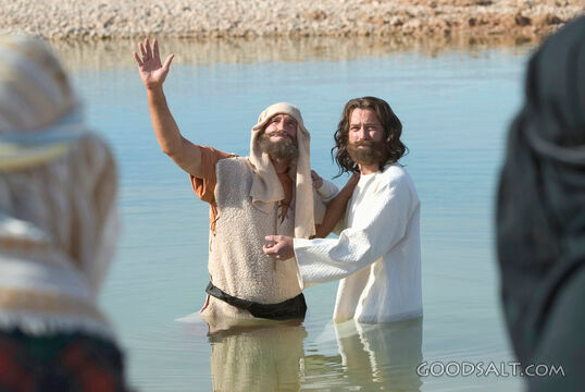 Jesus Baptized in the Jordan