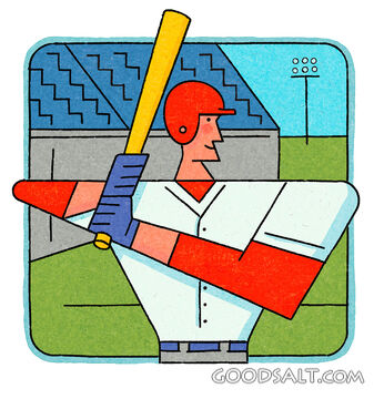 Baseball Player Batting