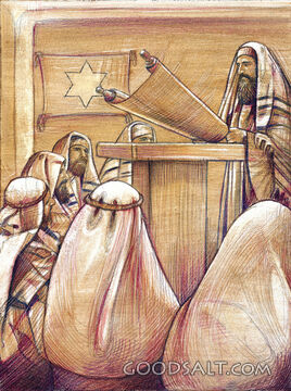 Biblical Men Studying the Word