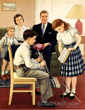 Boy Playing Clarinet