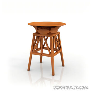 Bronze Laver on White Background