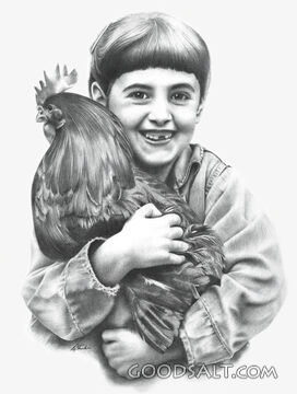 Child Holds Roaster