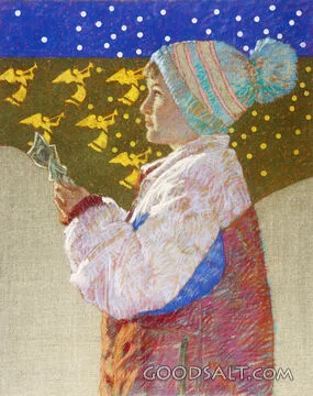 Child in Coat With Money