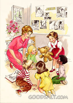 Children Playing at Sunday School