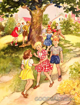 Children Playing Hide and Seek