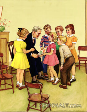 Children Showing Minister Picture