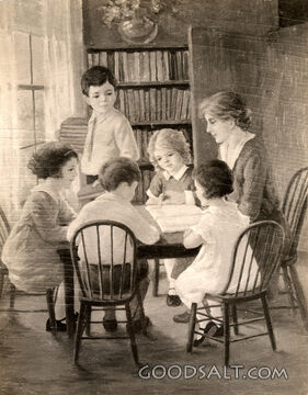 Children Sitting Around Teacher