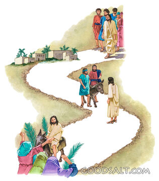 Jesus Enters Jerusalem on Palm Sunday