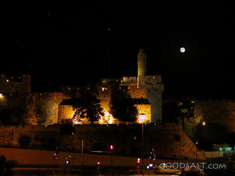 Citadel With Full Moon