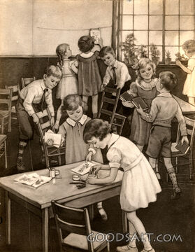 Cleaning the Sunday School Room
