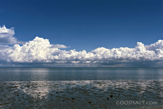 clouds at the beach