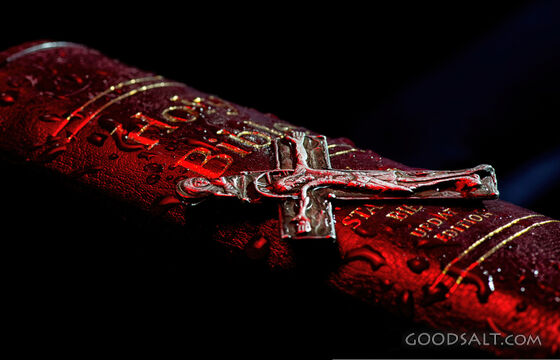 Cross on the Bible
