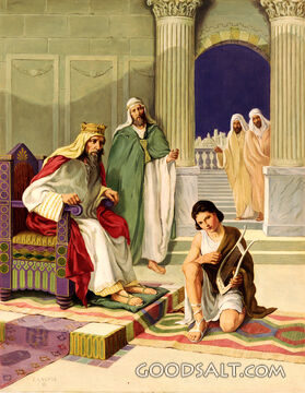 David Playing Before King Saul