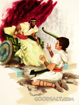 David Playing For King Saul
