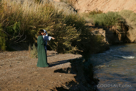 Naomi Guides Ruth by the River