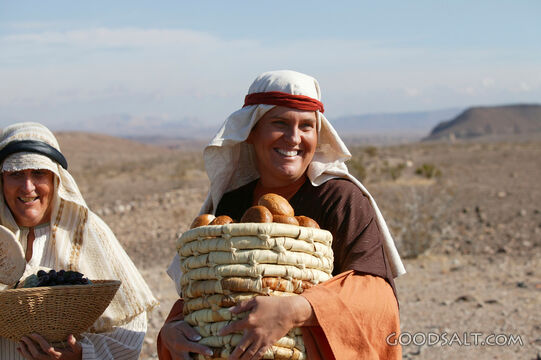 Israelites Gathering Manna in the Wilderness