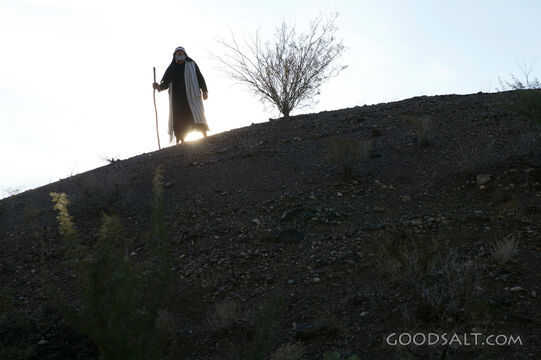 Moses on the Hill with the Staff of God
