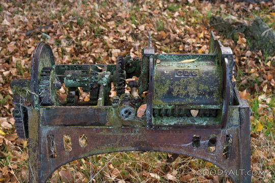 Detail of vintage machinery.