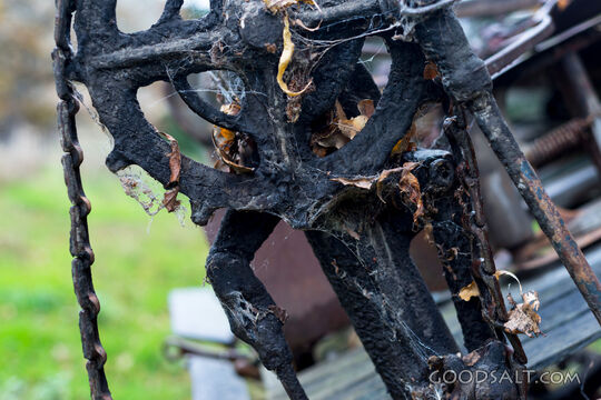Detail of vintage machinery.