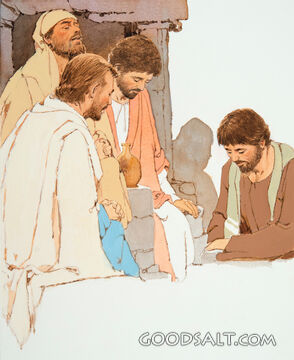 Disciples Praying With Jesus