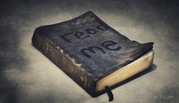 Dusty Bible Says \&quot;Read Me\&quot;