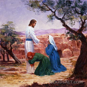Easter-Jesus Meets Two Marys