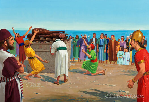 Elijah and Ahab at Mt. Carmel