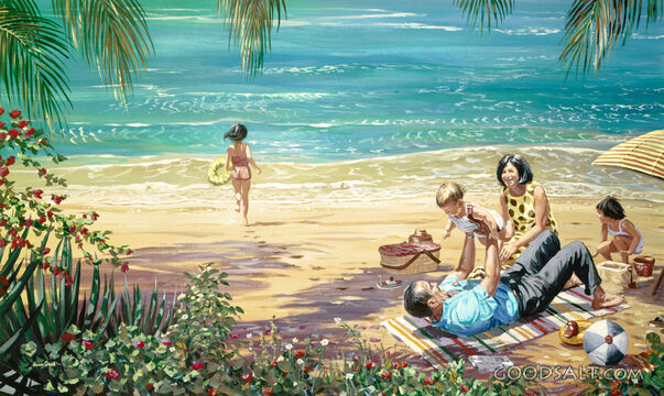 Family a the Beach