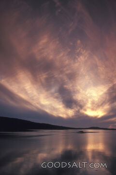 Fiery Clouds Reflecting in the Water