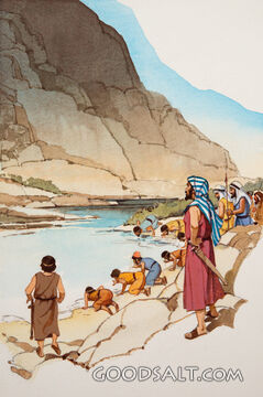 Gideon Tests the Troops.