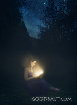 Glowing Bible