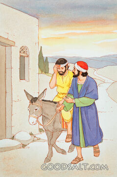 Good Samaritan Brings the Man to An Inn