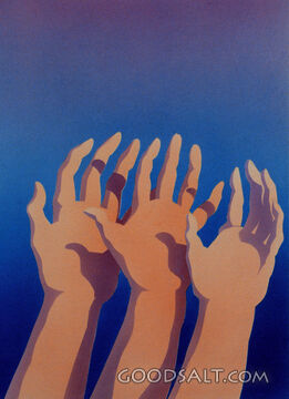 Hands Reaching to the Sky