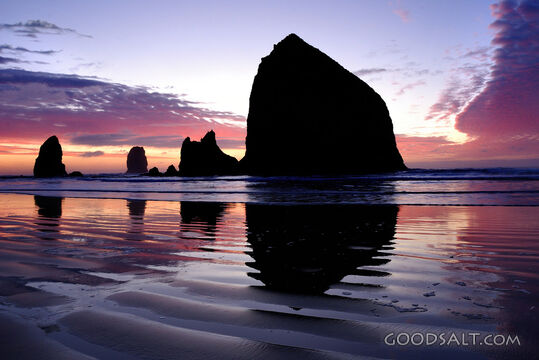 Hastack Rock Pink and Purple Sunset