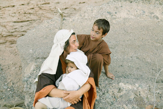 Israelite Mother Resting with Her Children