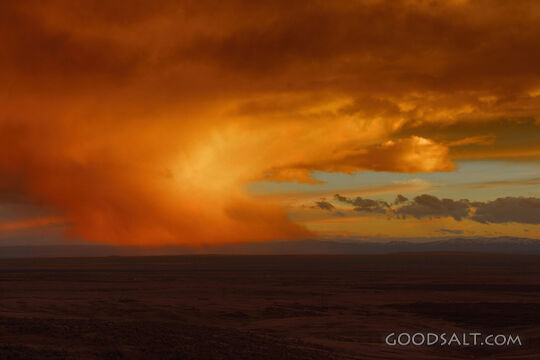 IDAHO. Boise. Sunset over Boise valley from Bonneville Point