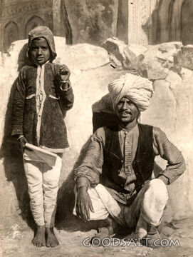 Indian man and boy