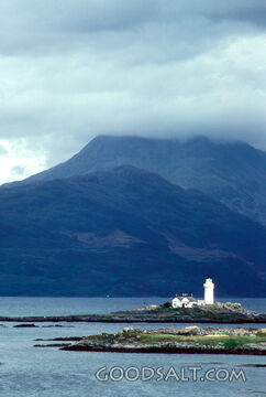 Isle of Ornsay Lighthouse on Isle of Skye, Scotland, UK