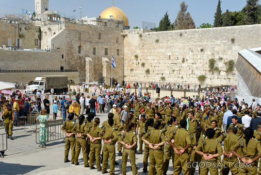 Israeli Military at Western Wall