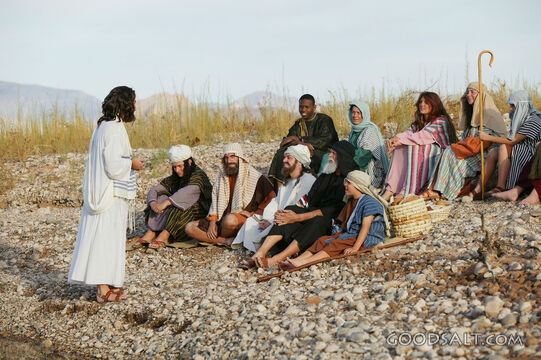 Jesus Teaching on the Hillside