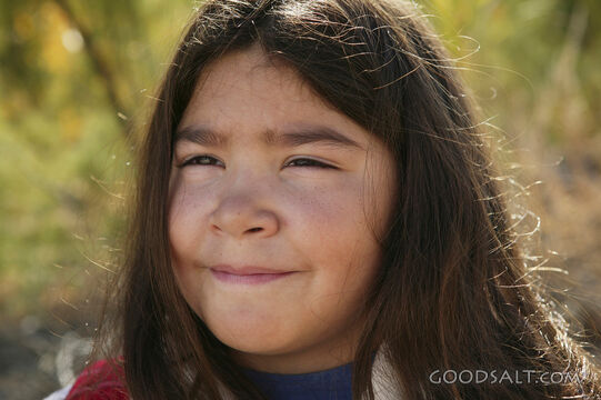 Smiling Israelite Girl Portrait