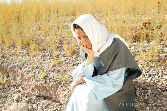 Isrealite Woman Sitting Looking Pensive
