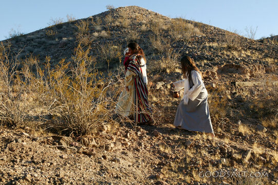 Isrealites Walking in the Desert